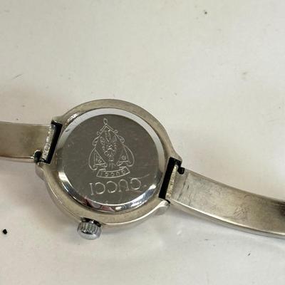 LOT 173: Vintage Benrus 23 Jewels 10k Gold Filled Watch, Gucci Cuff Watch & Benrus Quartz Rectangular Face Watch