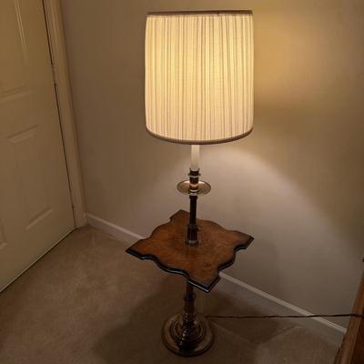 Stiffel Brass Floor Lamp with Attached Table (BD-HS*)