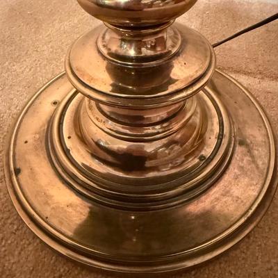 Stiffel Brass Floor Lamp with Attached Table (BD-HS*)