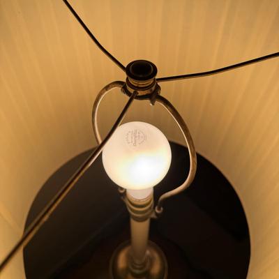 Stiffel Brass Floor Lamp with Attached Table (BD-HS*)