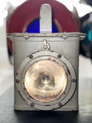 WWII US Naval Battle Ship Submarine Emergency Lamp Portable Light #1