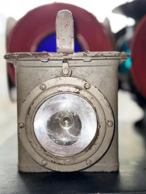 WWII US Naval Battle Ship Submarine Emergency Lamp Portable Light #3