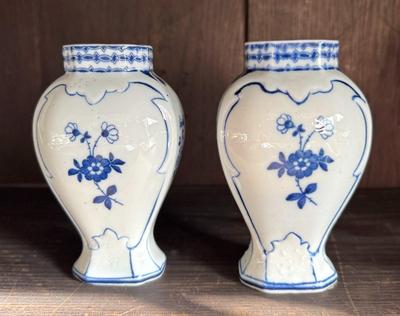 Pair of Delft Vases 5.5"
