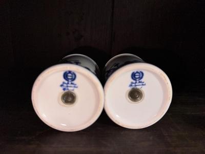 Delft Hand Painted Salt & Pepper Shakers 4"