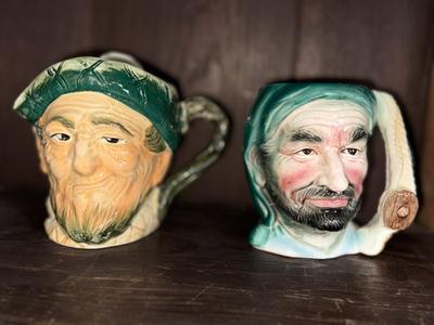 Pair of Vintage Toby Character Jugs