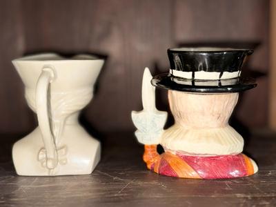 George Washington Character Jug & Yeoman of the Guard Staffordshire Toby Jug