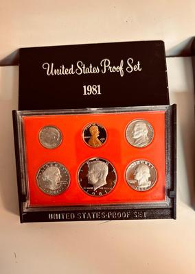 1980 & 1981 UNITED STATES MINT PROOF SETS