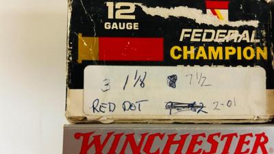 12G SHOTGUN SHELL RELOADS (THE ONES IN THE FOREFRONT ARE NEW)