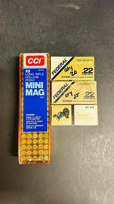 NEW CCI AND FEDERAL 22 LONG RIFLE AMMO