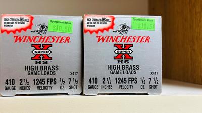 2 NEW BOXES OF 410G SHOTGUN SHELLS