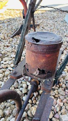 ANTIQUE HORSE-DRAWN SEED PLANTER
