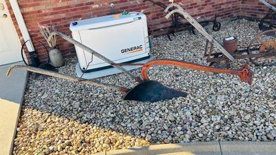 ANTIQUE HORSE-DRAWN PLOW