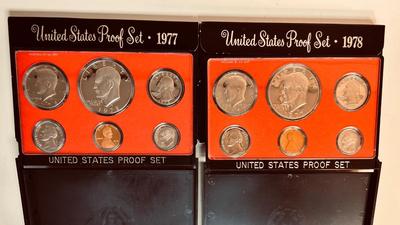 1977 & 1978 US MINT PROOF SETS