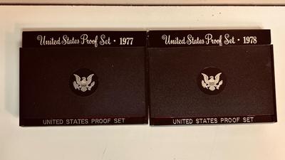 1977 & 1978 US MINT PROOF SETS