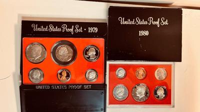 1979 & 1980 US MINT PROOF SETS