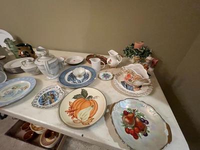 Dishware, 2 full sets plus miscellaneous