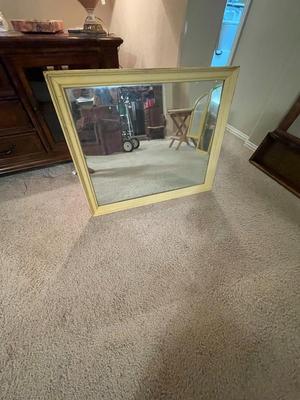 Headboard hutch and mirrors
