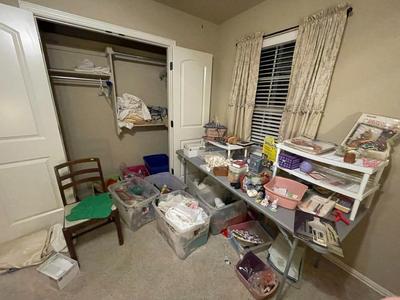 Craft Lot and antique chair