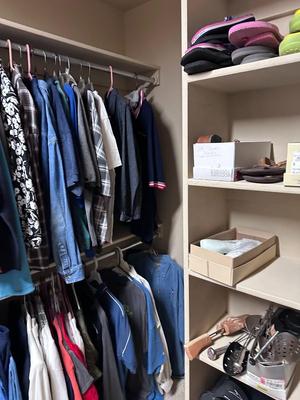 Closet Full of Clothes and Shoes