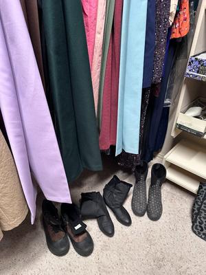 Closet Full of Clothes and Shoes