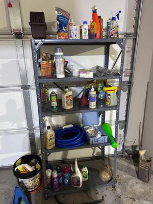 Shelving Unit and contents