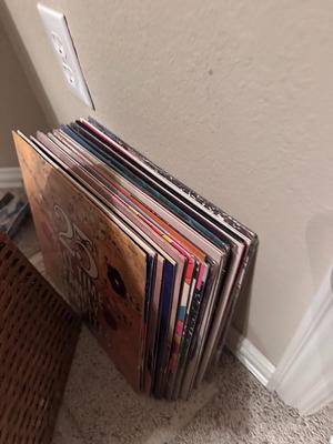 Desk Full of Electronics and Records