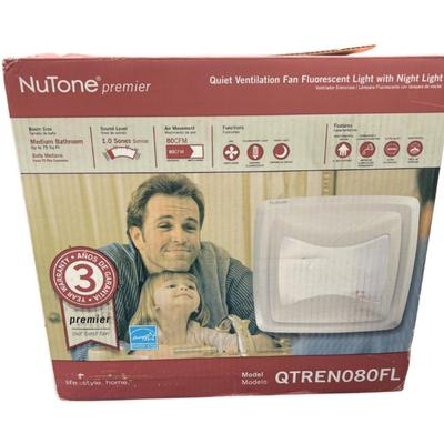 339 New in Box Nutone Ventilation Fan with Light