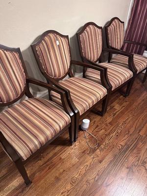 Set of 4 Vintage Shield Chairs