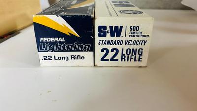 1000 ROUNDS OF S&W .22 LONG RIFLE BULLETS
