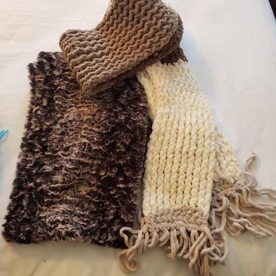 LOT 5Y: Collection of Scarves- Made in Scotland, Italy, Germany; Cashmere, Lambswool & More