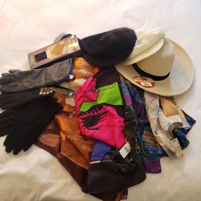 LOT 6Y: Assortment of Scarves, Gloves & Hats Some New with Tags