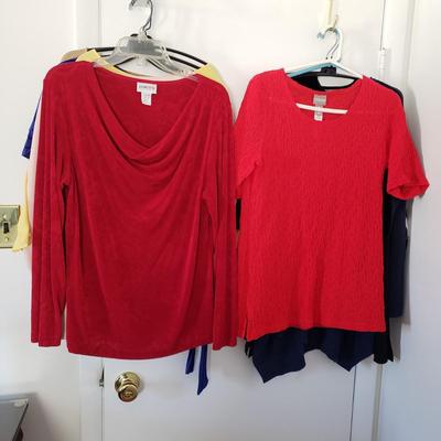 LOT 12Y: (16) Chico's Tops Size 1-2