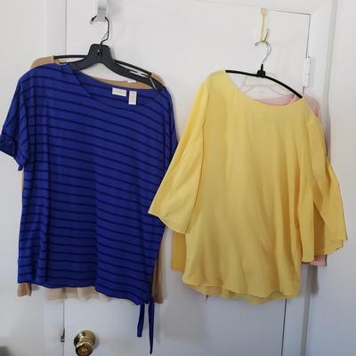 LOT 12Y: (16) Chico's Tops Size 1-2