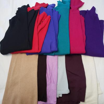 LOT 17Y: Assorted Sweaters & Turtlenecks-Some NWT