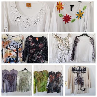 LOT 20Z: Collection of Embellished Tops