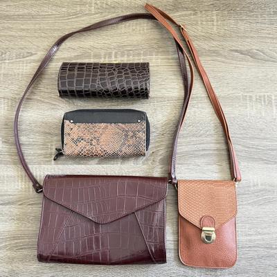 LOT 24D: Bueno, La Gegale Clutches & More Scale Pattern Bags