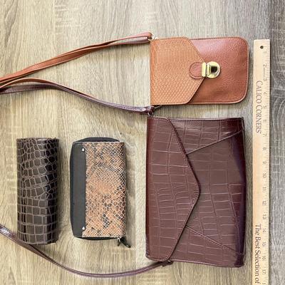 LOT 24D: Bueno, La Gegale Clutches & More Scale Pattern Bags