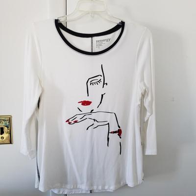 LOT 41Z: Collection of Fun Printed Shirts by Chico's