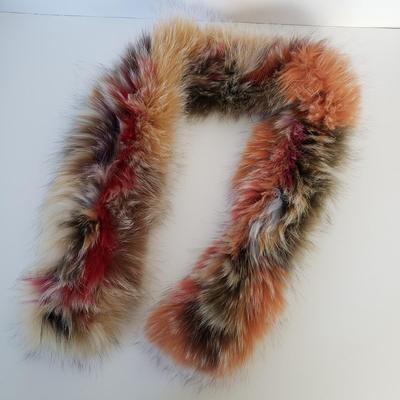LOT 45Y: Multicolor Mink Scarf & Animal Fur Teddy Bear