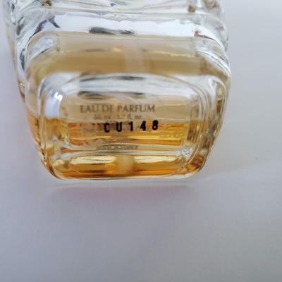 LOT 47Y: Lancome Tresor, Halston & Bleck Satin Perfume Bottle (empty)