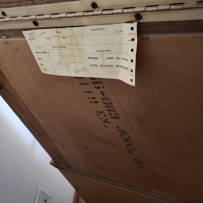 LOT 48Z: Vintage Wooden Jewelry Armoire