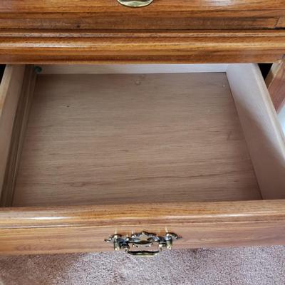 LOT 48Z: Vintage Wooden Jewelry Armoire