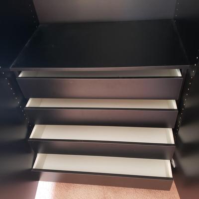 LOT 49Z: 3 Piece Mirrored Standing Closet