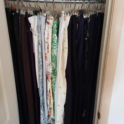 LOT 50Z: Closet Full of 100 Pairs of Pants-Some New with Tags