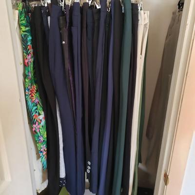 LOT 50Z: Closet Full of 100 Pairs of Pants-Some New with Tags