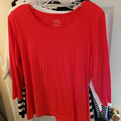 LOT 51Z: Closet Full of 100 Shirts & Sweaters