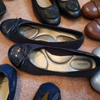 LOT 53Z: Size 9-10 Ballet Flats-Clarks, Cliffs & More