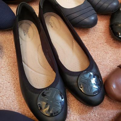LOT 53Z: Size 9-10 Ballet Flats-Clarks, Cliffs & More