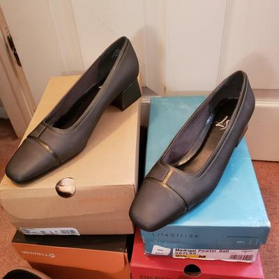 LOT 55Z: New Shoes Size 9.5- Sketchers, Merrell & Others