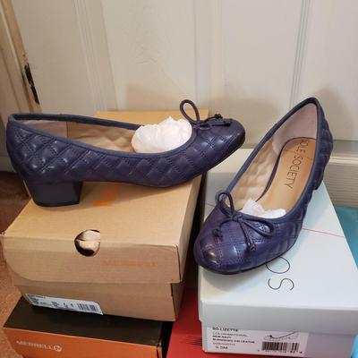 LOT 55Z: New Shoes Size 9.5- Sketchers, Merrell & Others